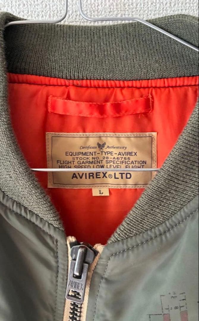 AVIREX L アメリカ空軍独立60周年モデル MA1 フルデコ オリーブ