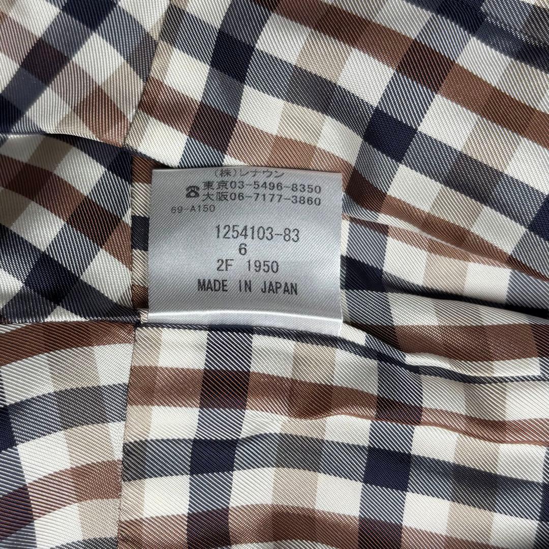 美品　Aquascutum トレンチコート クラブチェック ベルト ベージュ