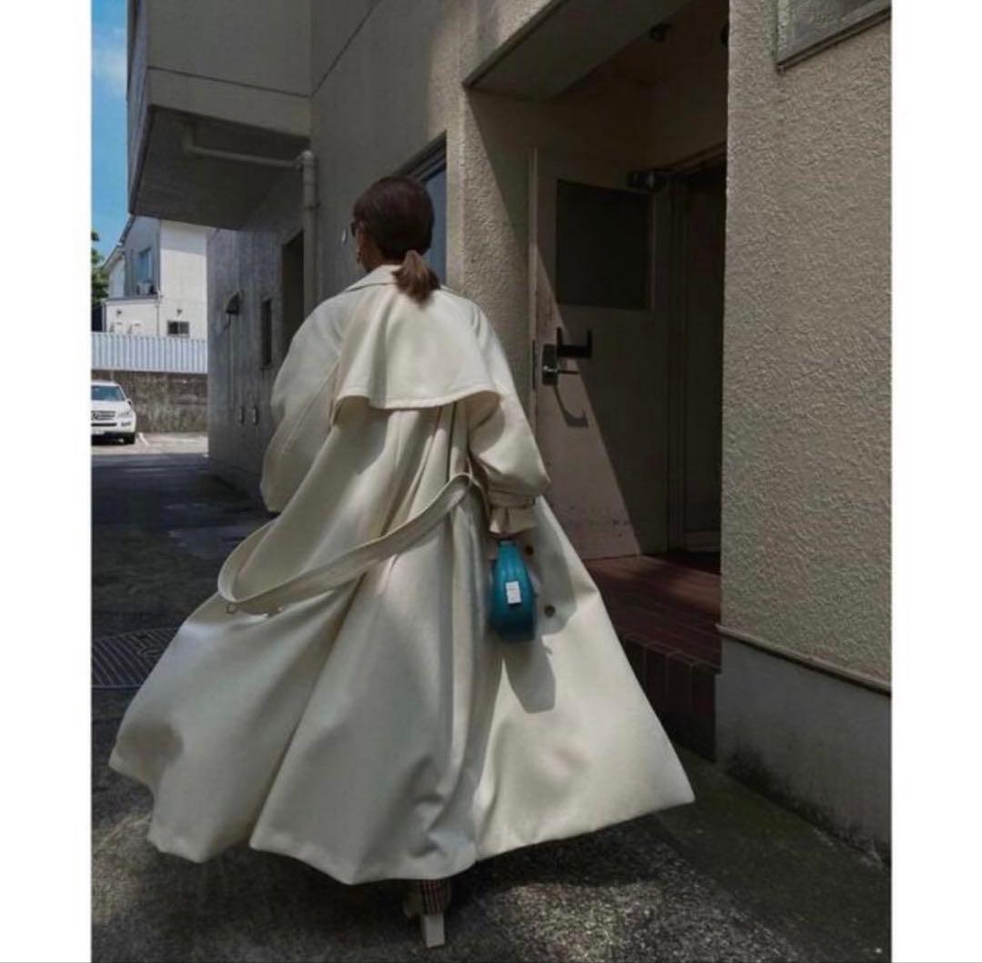 【美品】Ameri SUPERIOR FLARE TRENCH COAT