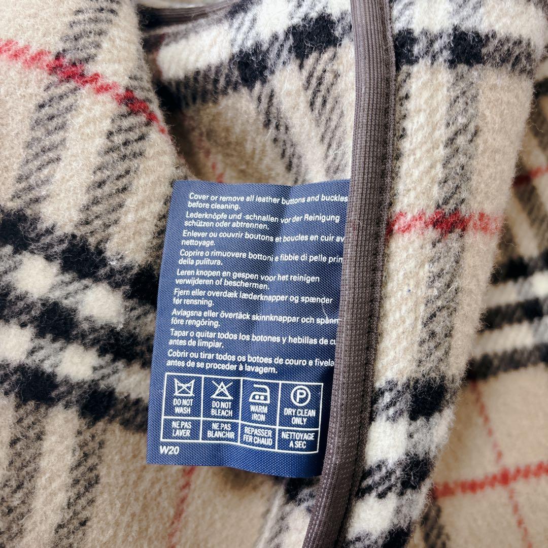未使用級　90s バーバリー　ダッフルコート　メガチェック　ヴィンテージ L