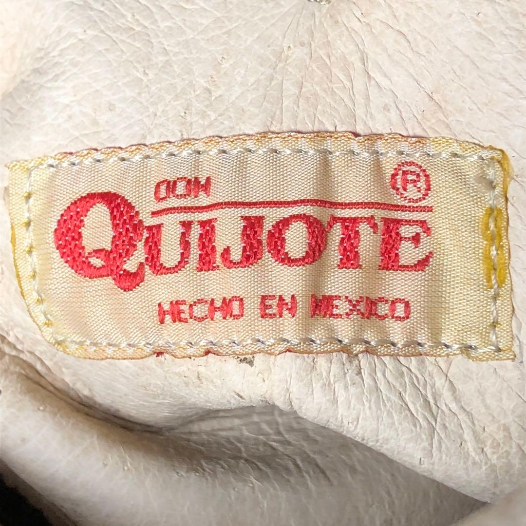 ✨未使用✨DONQUIJOTE ウエスタンブーツ　ダークブラウン　レザー7.5E