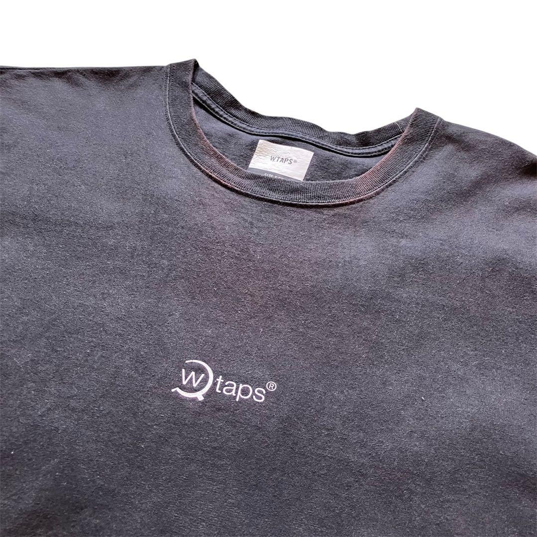 古着 日本製 wtaps ダブルタップス 両面ロゴtシャツ 黒 XL