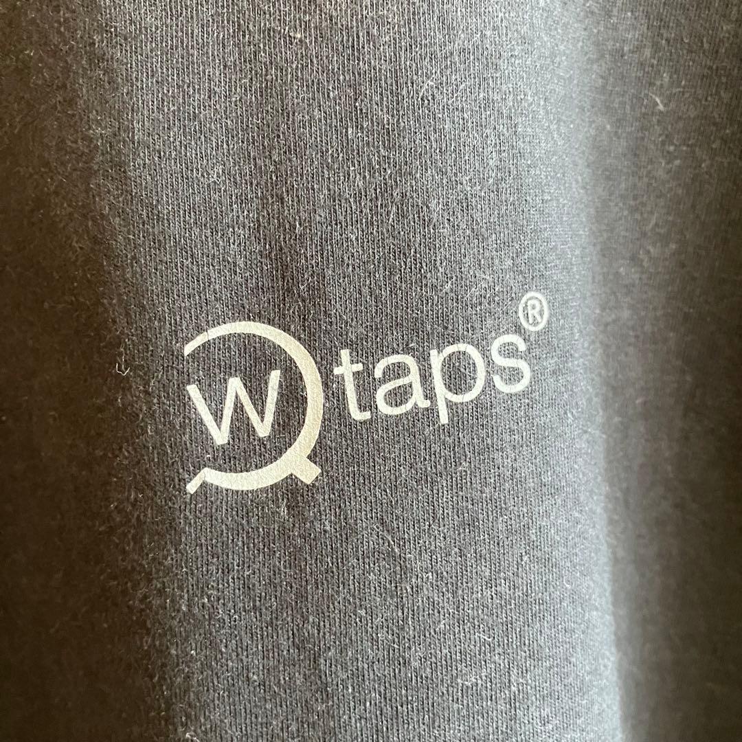 古着 日本製 wtaps ダブルタップス 両面ロゴtシャツ 黒 XL