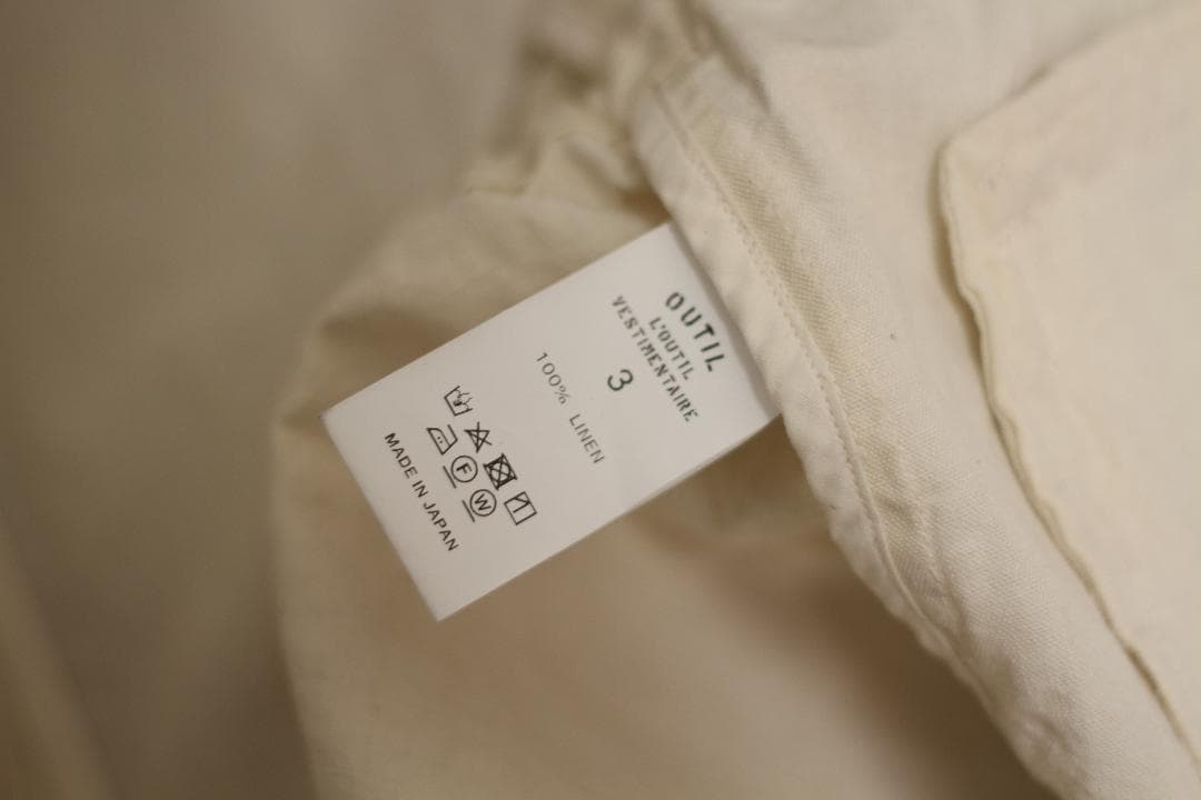 【未使用品/リネン100%】OUTIL MANTEAU BIDOS パーカー 3