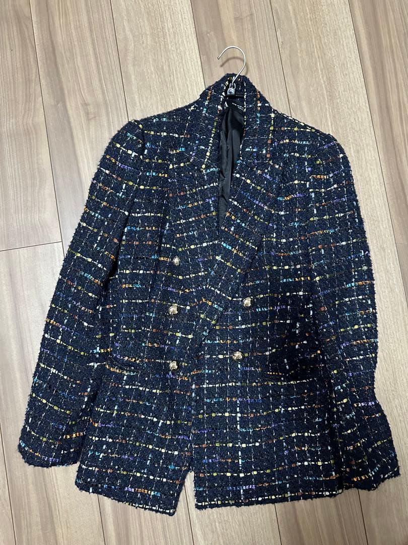 ZARA キラキラ ツイードセットアップ