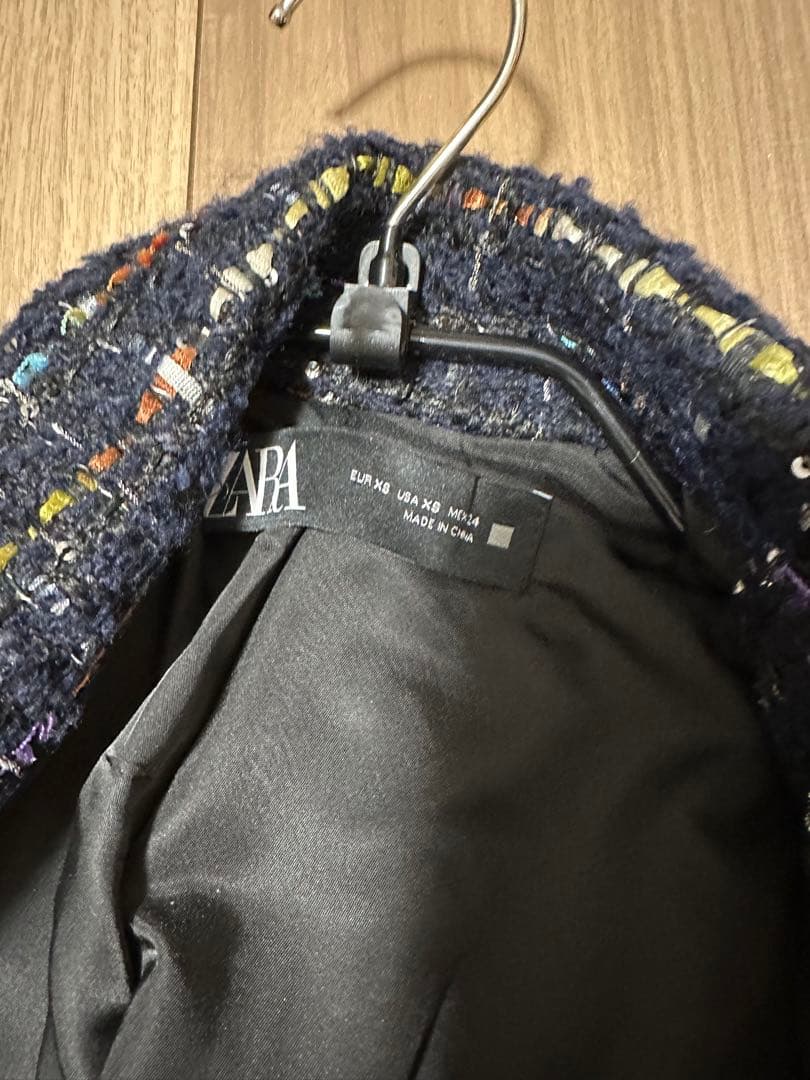 ZARA キラキラ ツイードセットアップ