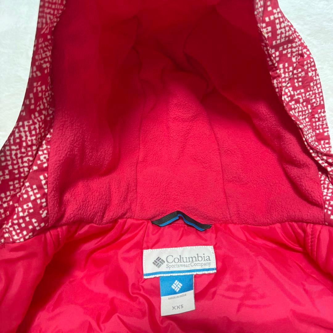 極美品　Columbia スキーウェアセット XXS 110サイズ　ピンク