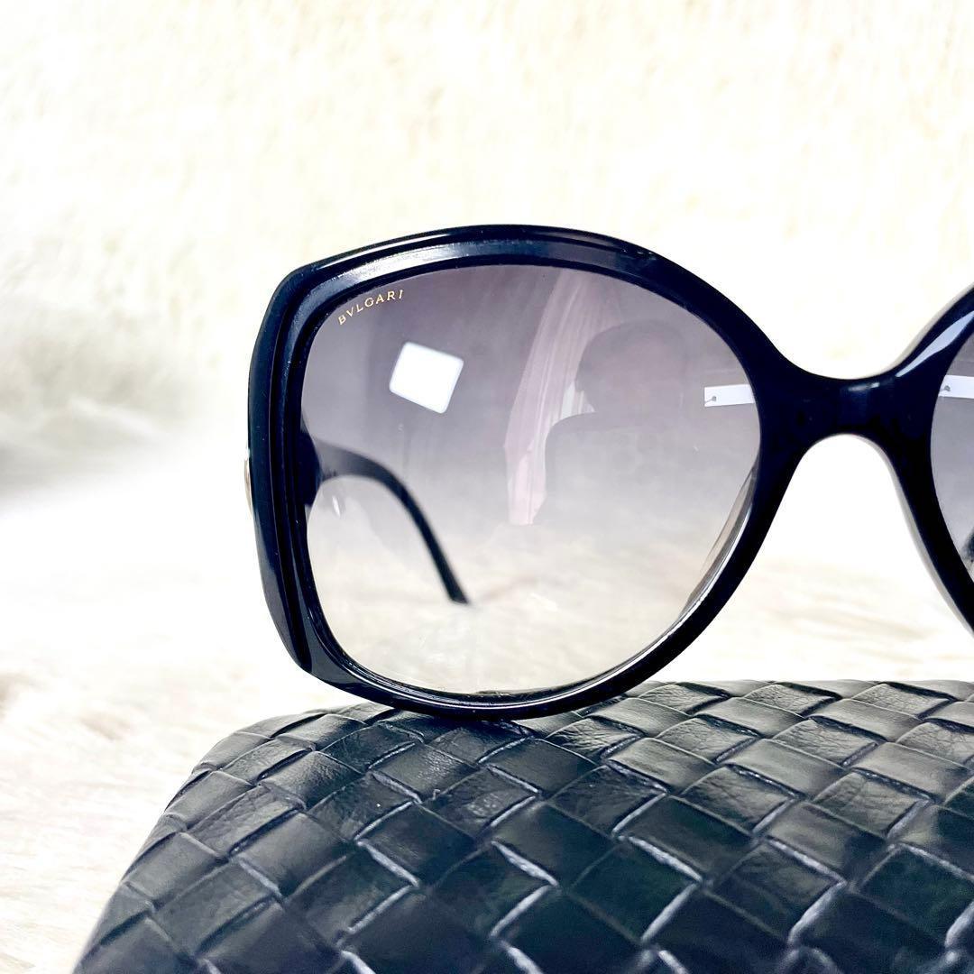 極美品　BVLGARI　サングラス　8035-A　ブラックレンズ・フレーム