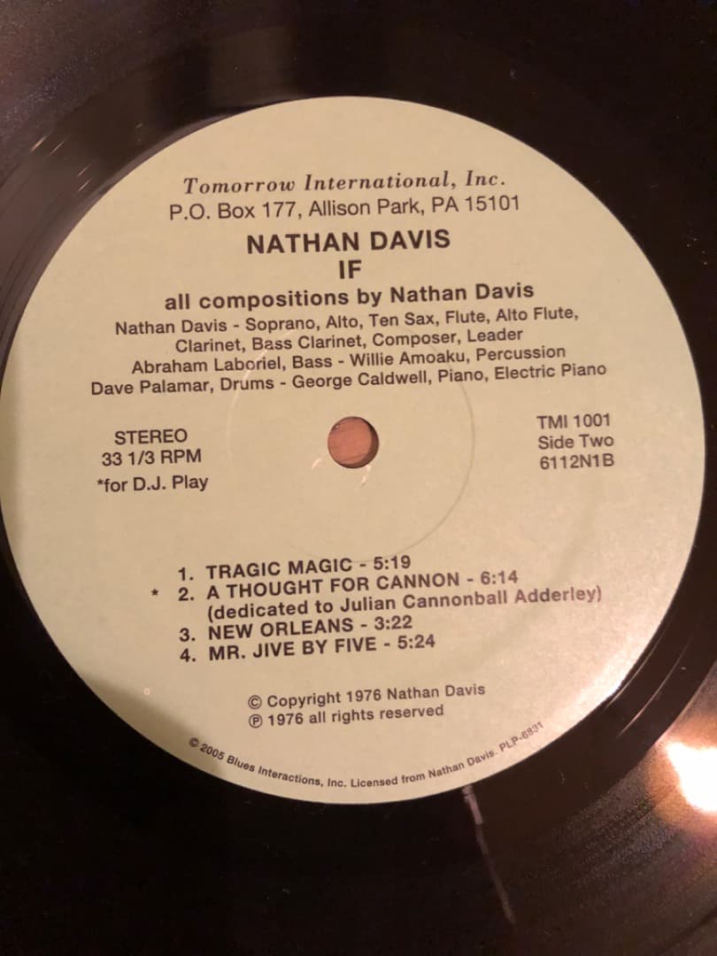 洋楽 Nathan Davis / IF
