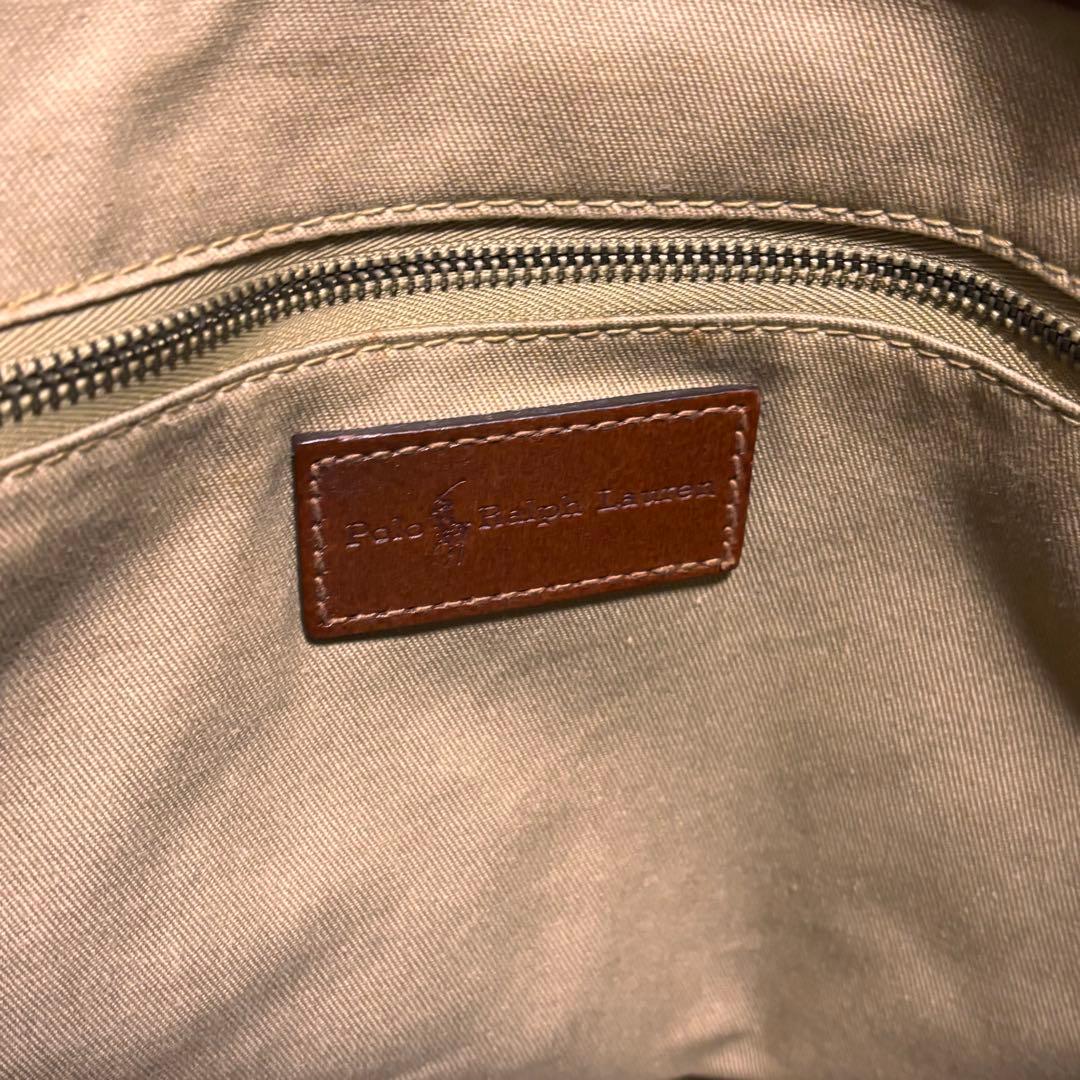 Polo Ralph Lauren チェック柄ボストンバッグ　大容量