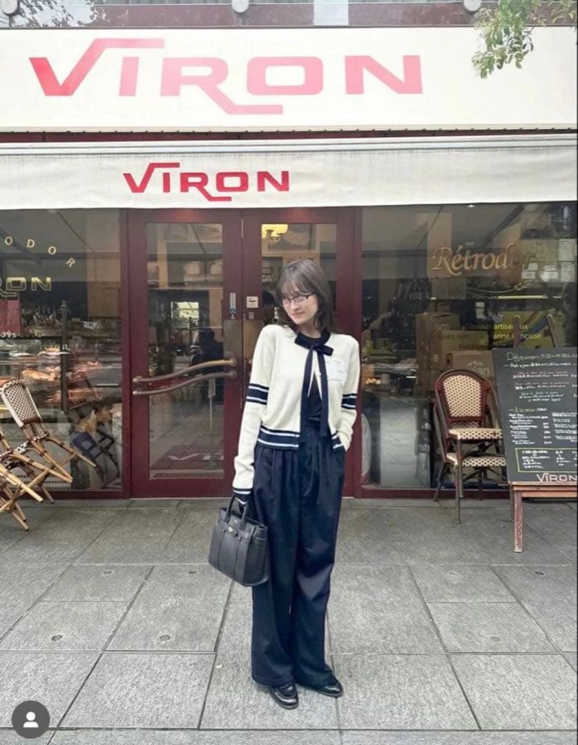 bibiy B. CLUB TIE CARDIGAN ホワイト