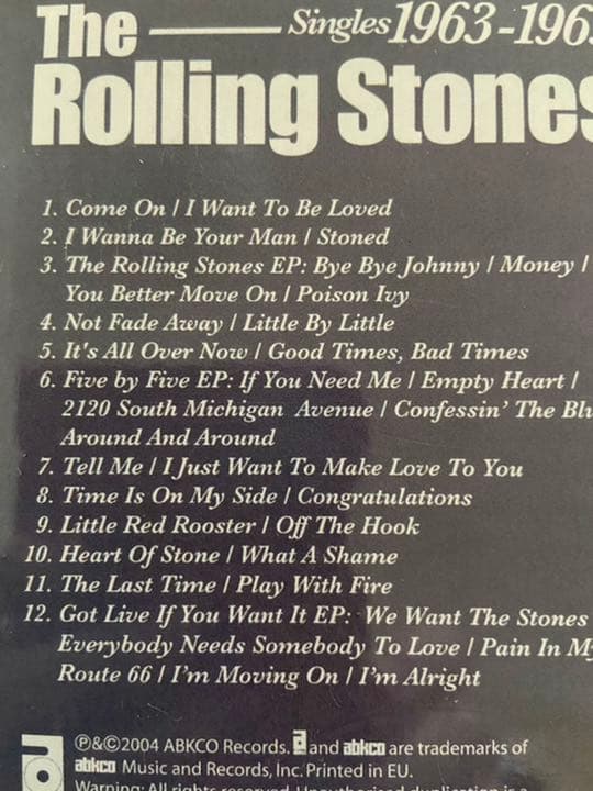 未開封 ROLLING STONES Singles 1963-1965