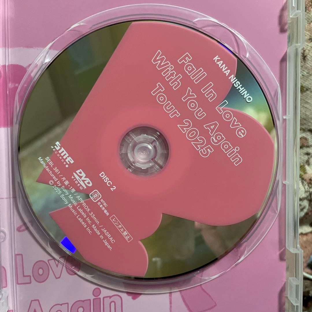 西野カナ完全生産限定盤 DVDFall ln love 2025ステッカー付き♪