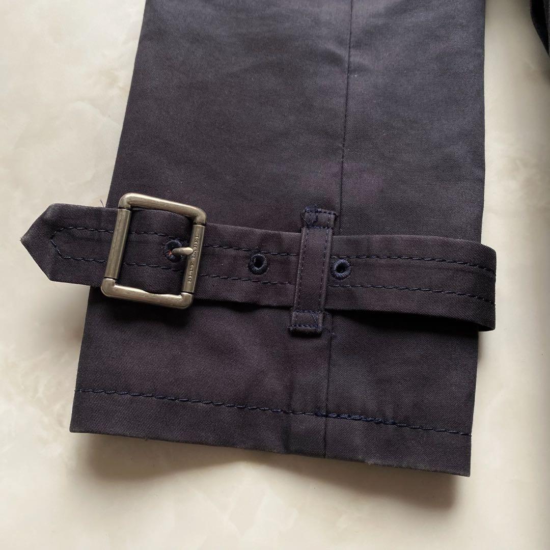BURBERRY BLUE バーバリー ノバチェックショートトレンチ M
