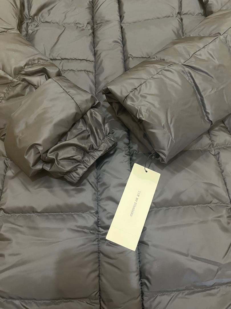 23区今季新品【洗える/撥水加工】シレータフタ ロング ダウンコート38