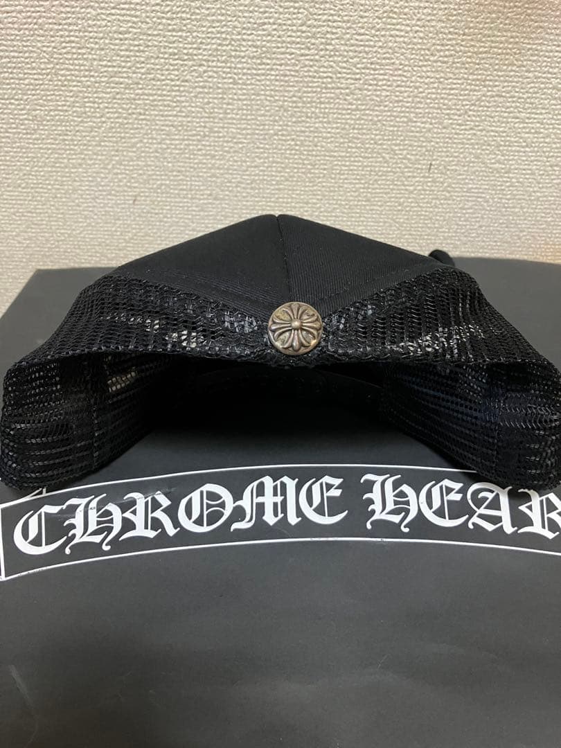 正規品　CHROME HEARTS ブラック メッシュキャップ