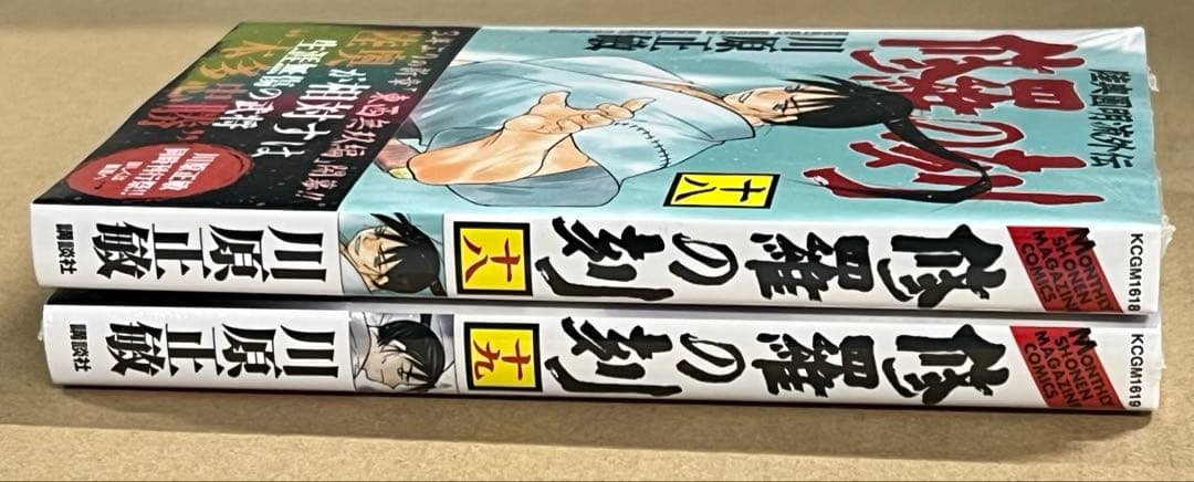貴重 初版 帯、シュリンク付き 修羅の刻 18巻 19巻 川原正敏 2冊セット