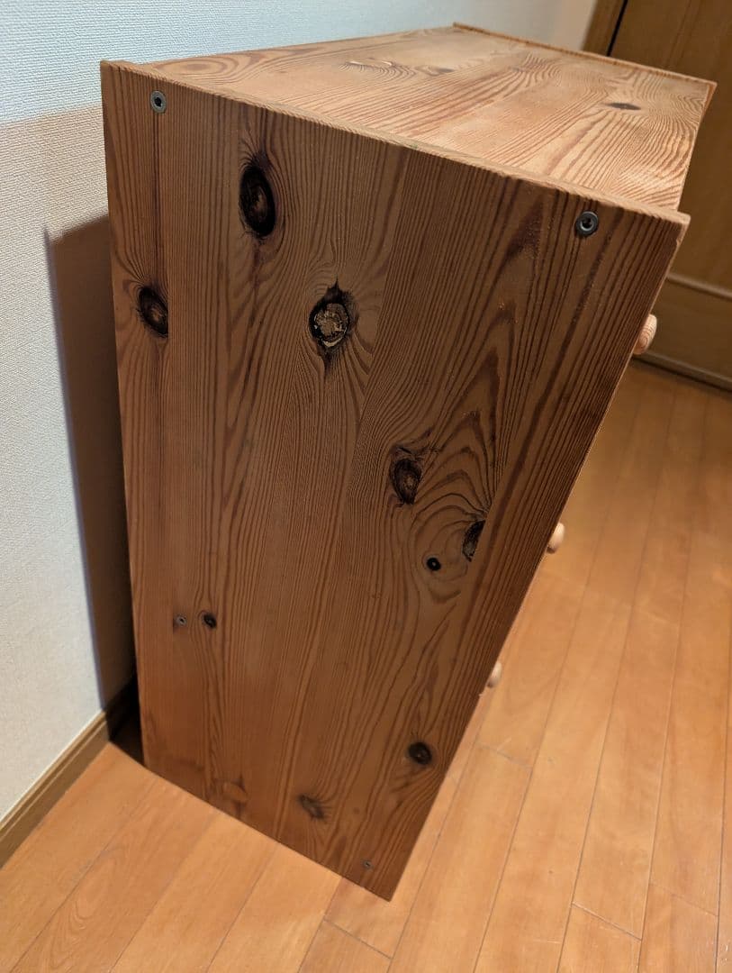 《送料込》イケア ラスト 3段チェスト タンス 無垢材 木製家具