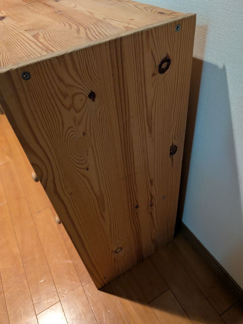 《送料込》イケア ラスト 3段チェスト タンス 無垢材 木製家具