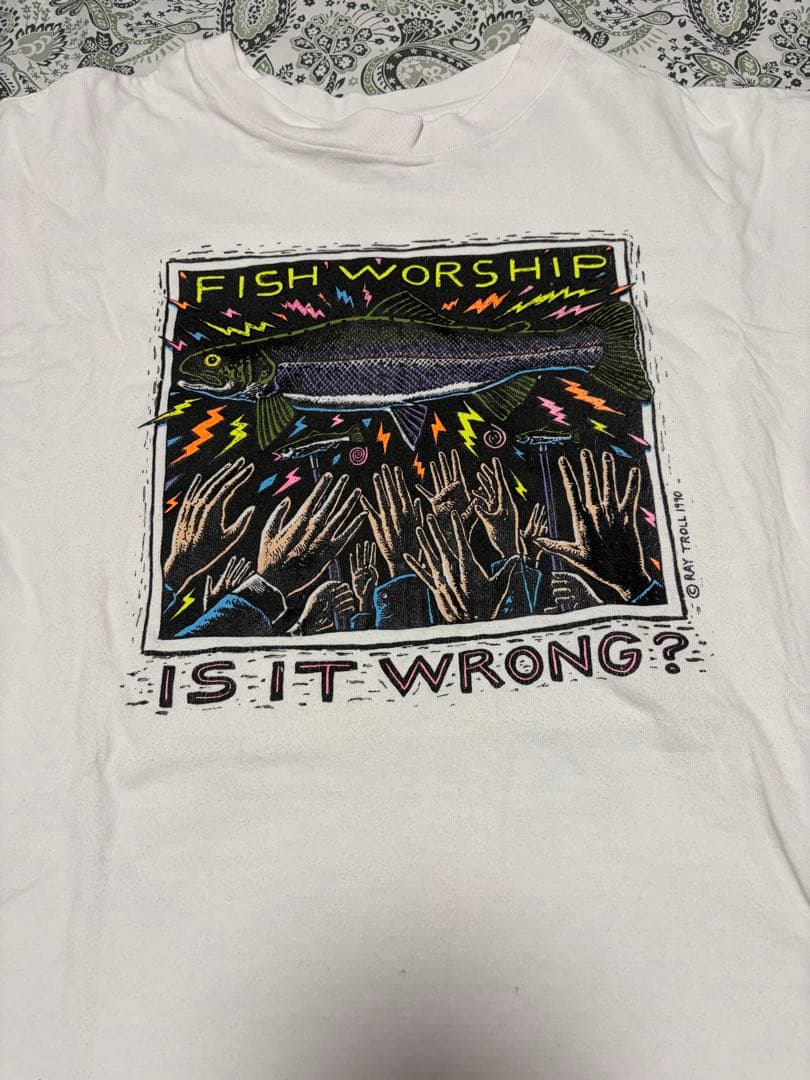 M*1様 【USA製】90s Oneita Tシャツ XL ヴィンテージ アート