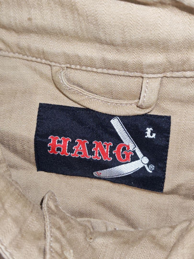 HANG BARBERSHOP ジップアップジャケット ベージュ ハング 犯具