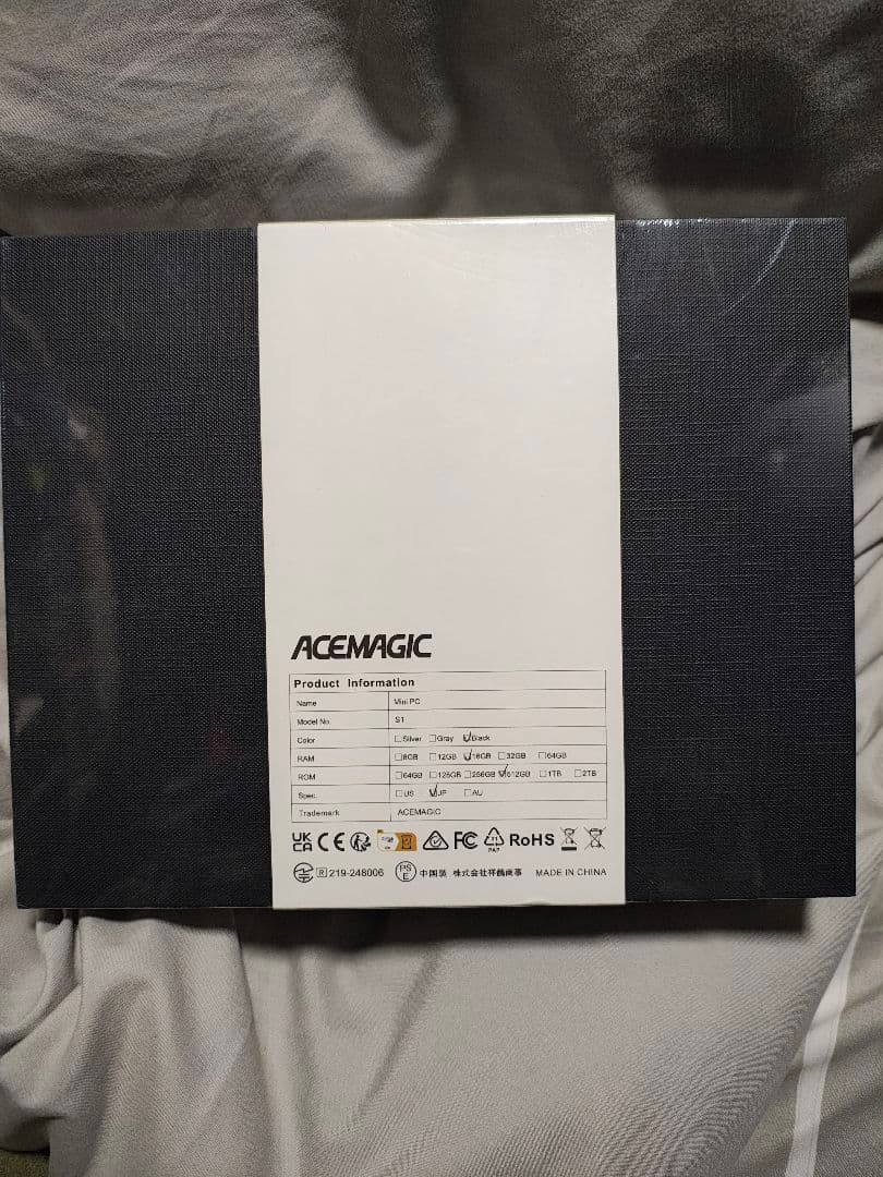 未開封 ACEMAGIC ミニPC S1