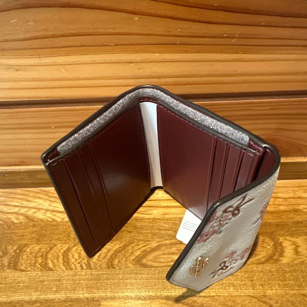コーチ COACH 財布スモールウォレットウィズサクラ/花柄/ 日本限定