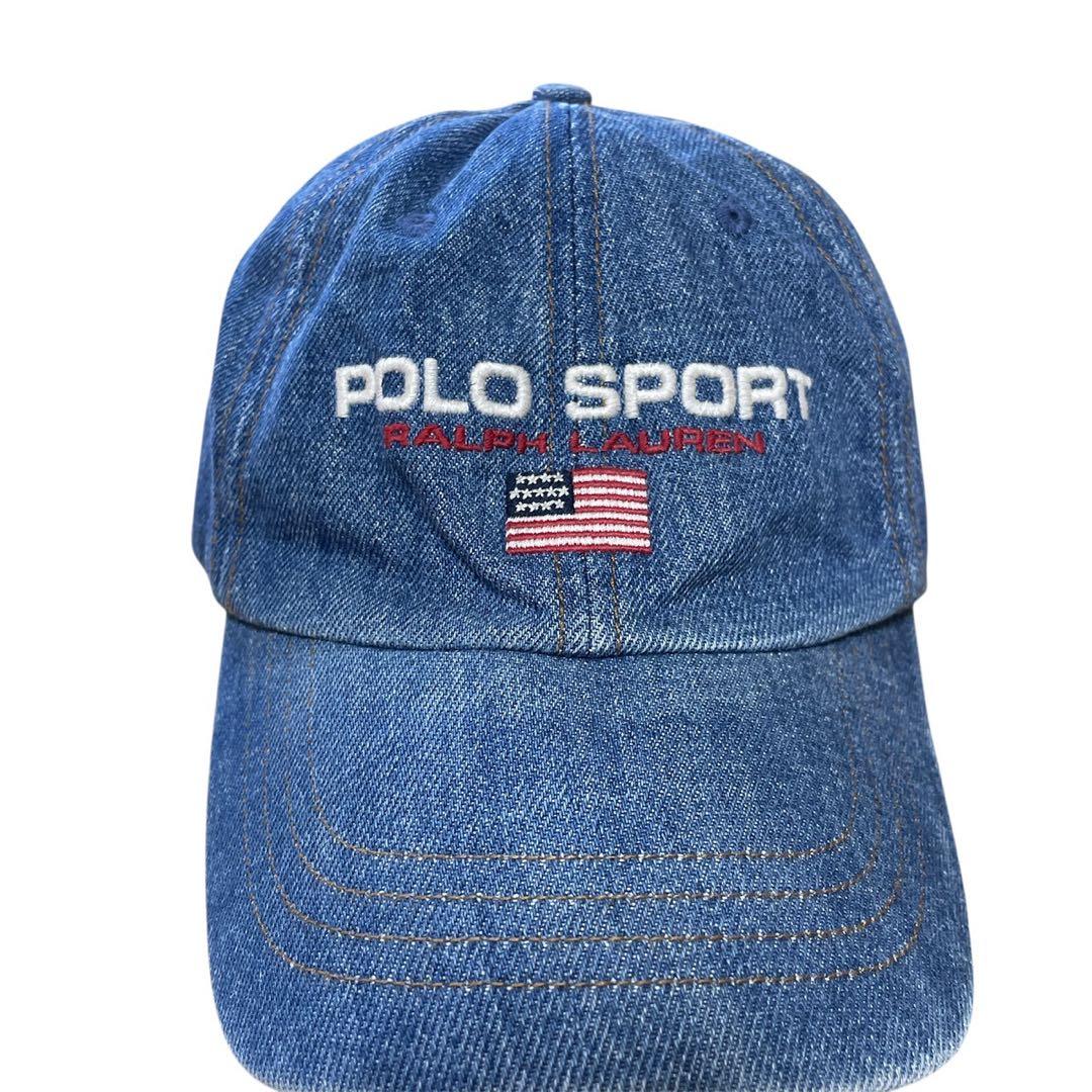 鬼*丸様 ポロスポーツ　デニムキャップ　ラルフローレン　POLO　Ralph　フ