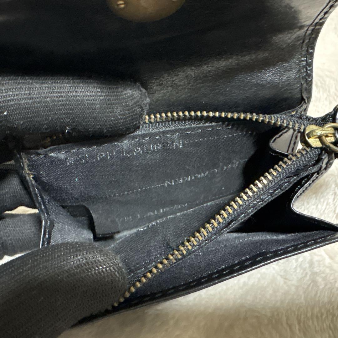 限界価格⭐︎超激レアvintage⭐︎Ralph Lauren ブラックレザー 財布