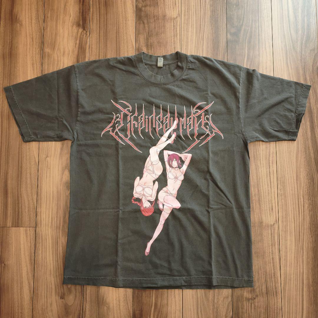 マキマ　レゼ　チェンソーマン　アニメTシャツ　Lサイズ　フェードブラック