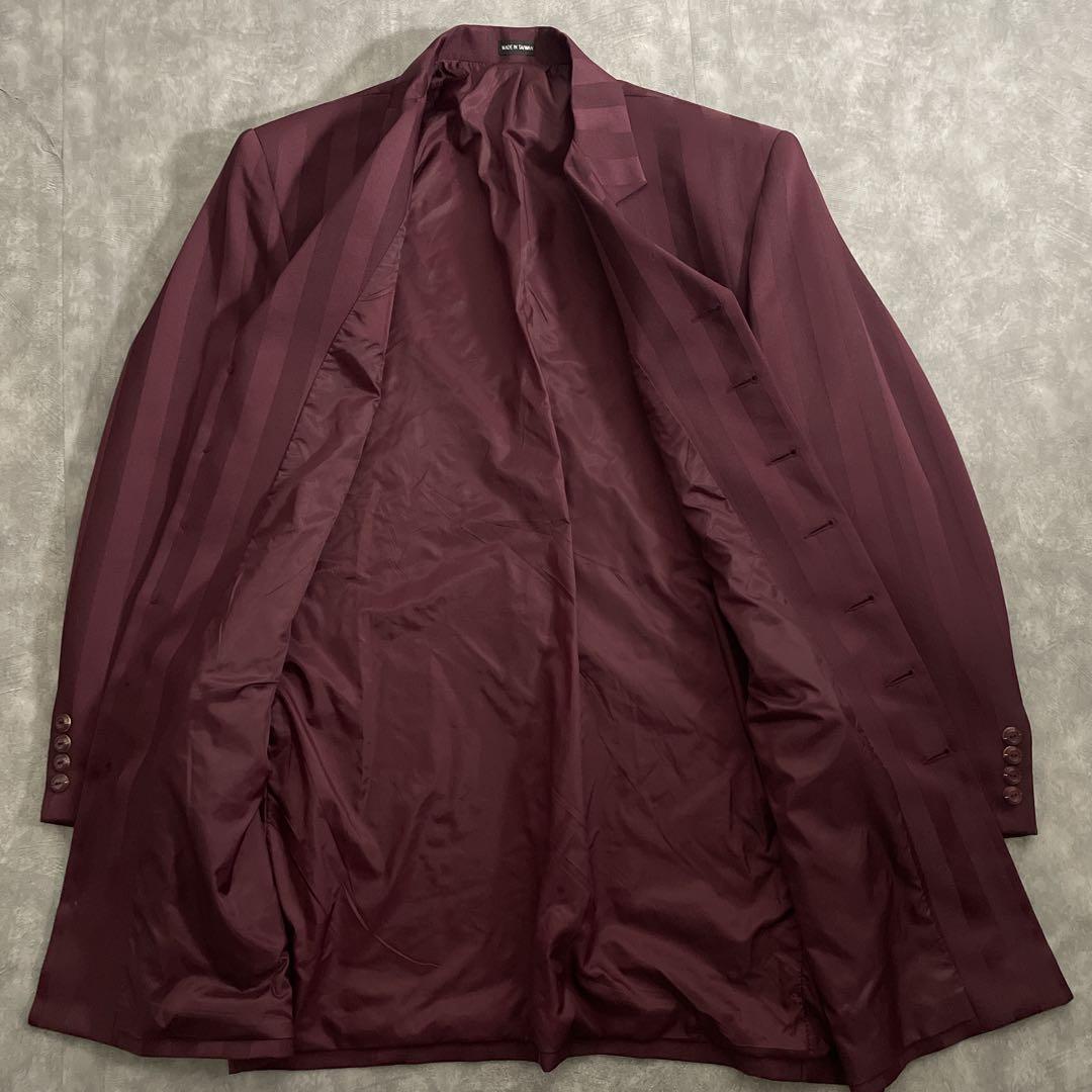 極美品 超ロング丈ジャケット セットアップ スーツ × VERUSACEネクタイ