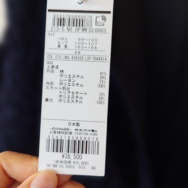 23区 フォーマルワンピース レース 48 大きいサイズ 新品タグ付き ネイビー
