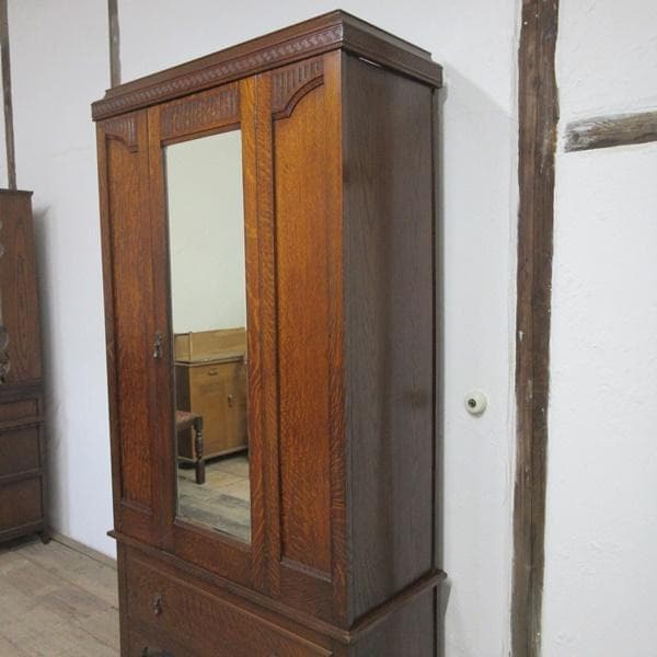 イギリス アンティーク 家具 ワードローブ クローゼット 洋服タンス 6342c
