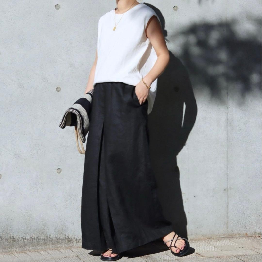 【大人気】JOURNAL STANDARD リネンタックキュロット　ワイドパンツ
