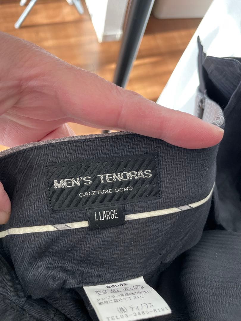MEN'S TENORAS ダブルブレストスーツジャケット Lサイズ グレー