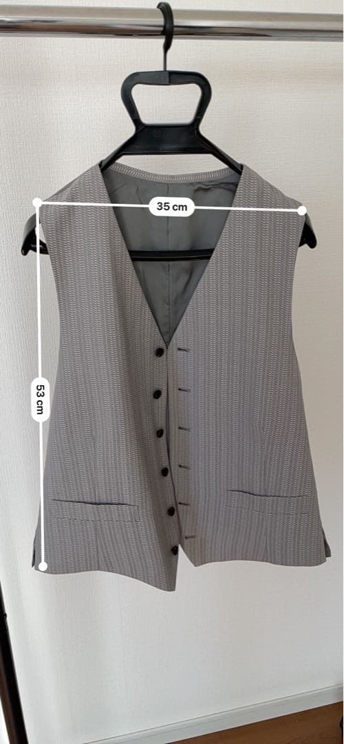 MEN'S TENORAS ダブルブレストスーツジャケット Lサイズ グレー