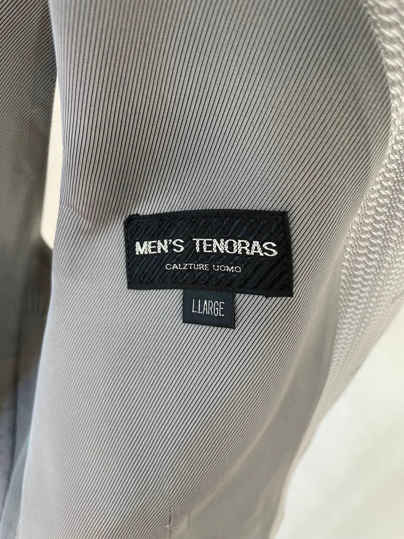 MEN'S TENORAS ダブルブレストスーツジャケット Lサイズ グレー
