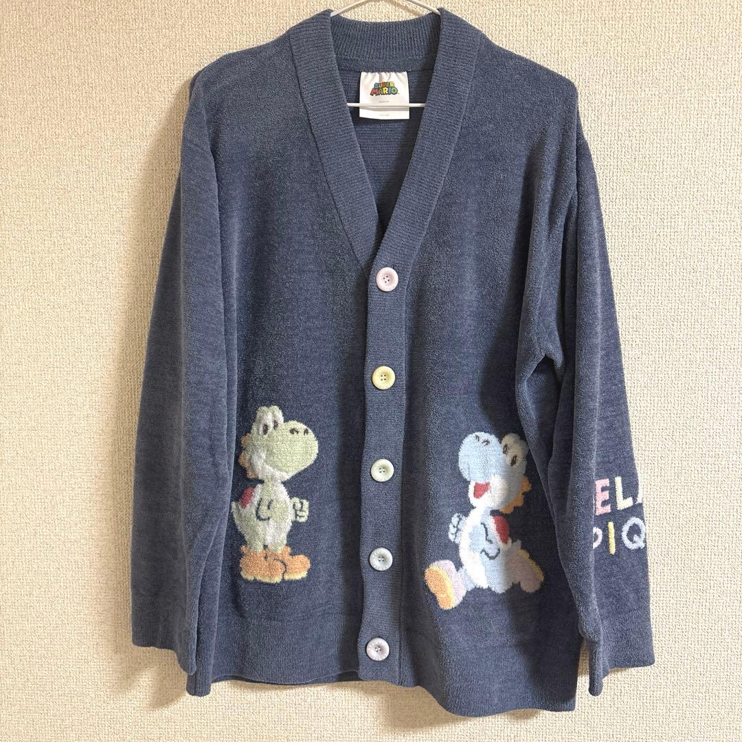 ジェラートピケ　マリオ ヨッシー カーディガン