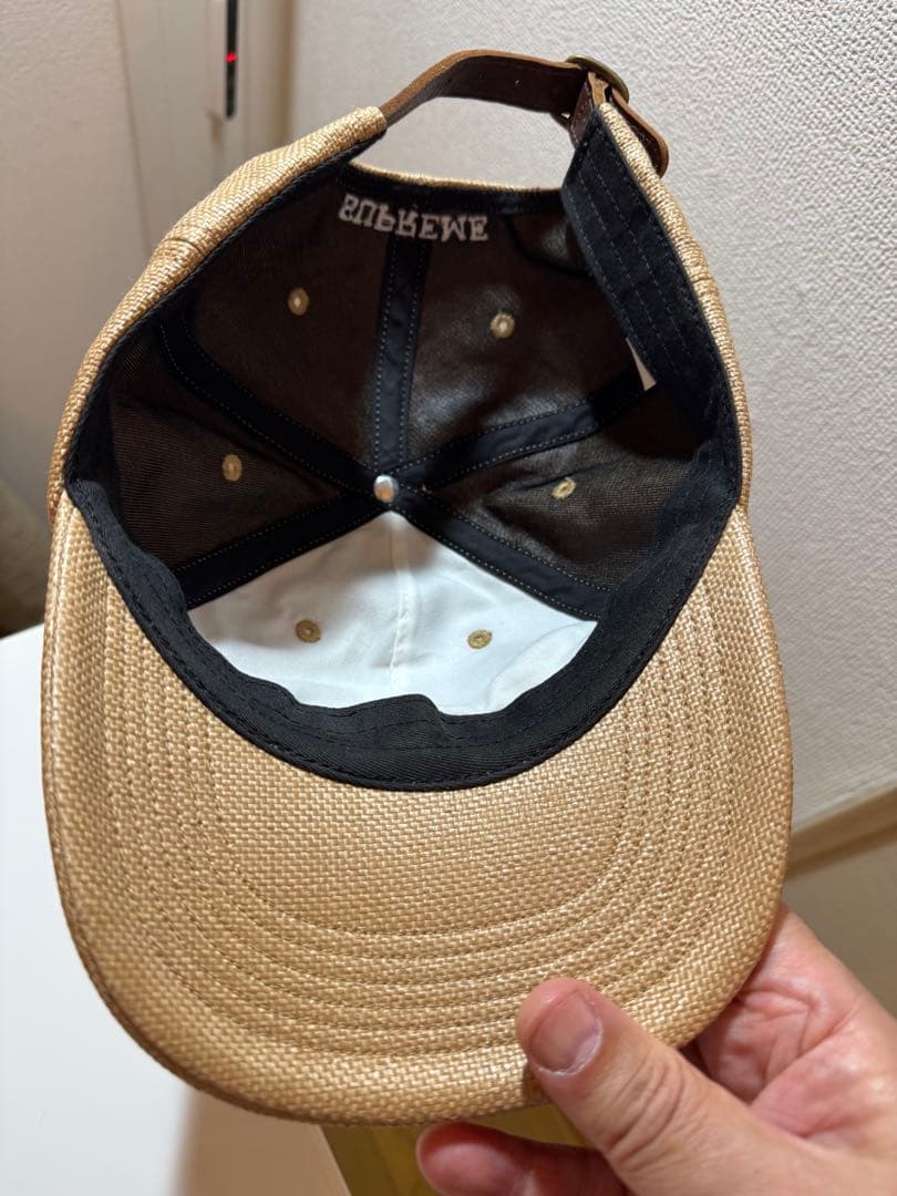 y.s Supreme Raffia Logo 6-Panel ベージュ
