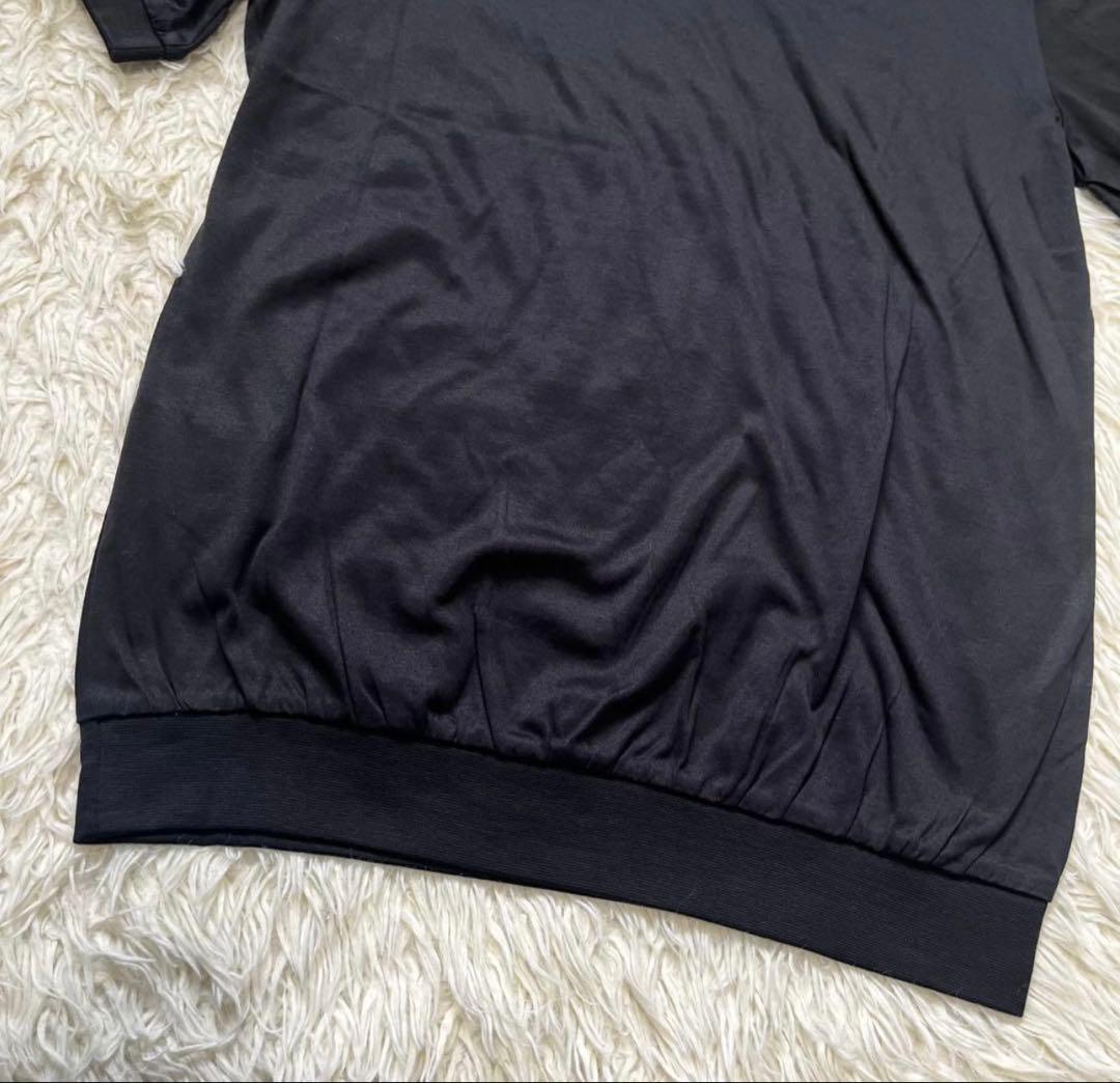 未使用級　Y-3 ワイスリー★ライトスリーライン tシャツ 黒 S 首ロゴ
