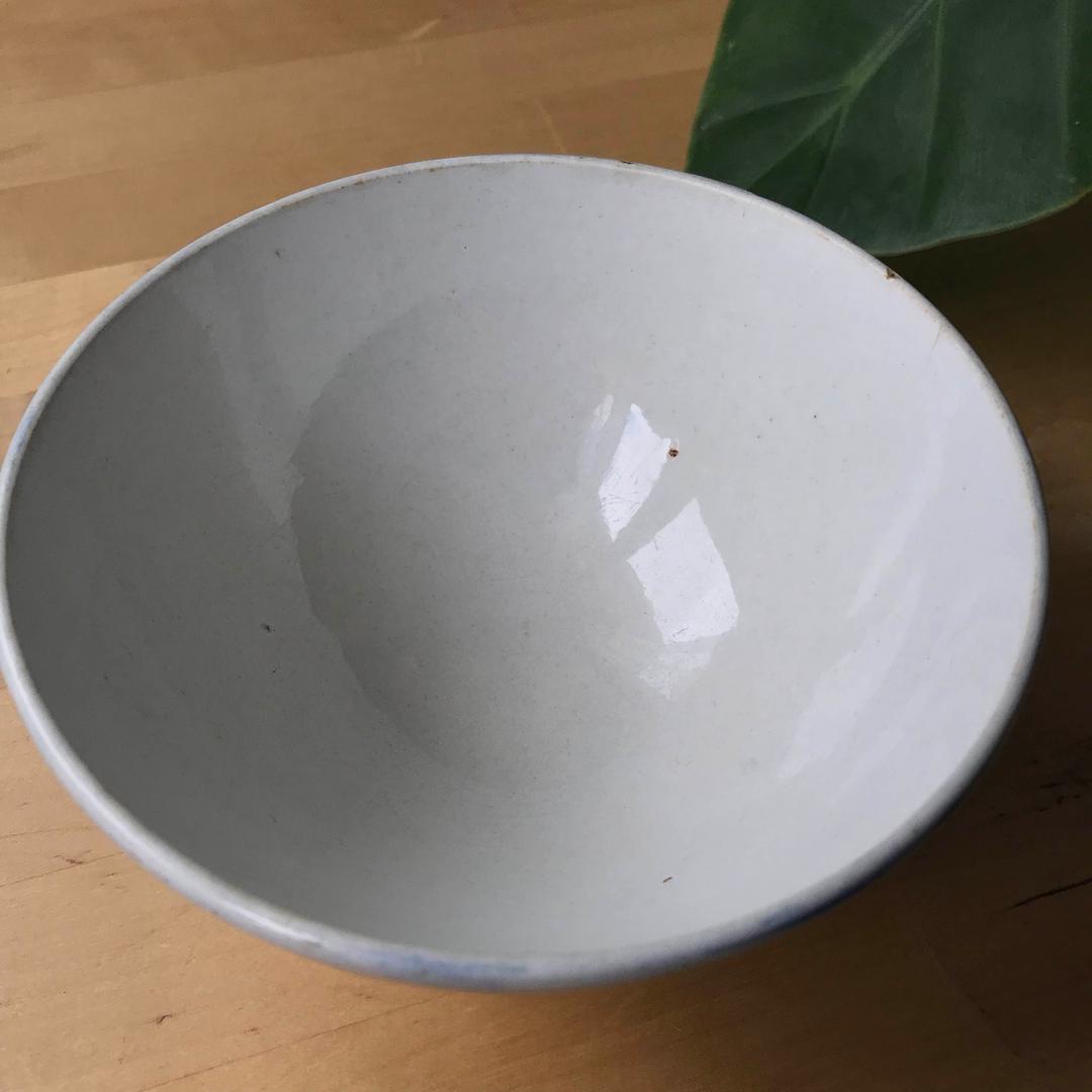 アールデコ フランス カフェオレボウル アンティーク 陶器 薄茶 茶碗 見立