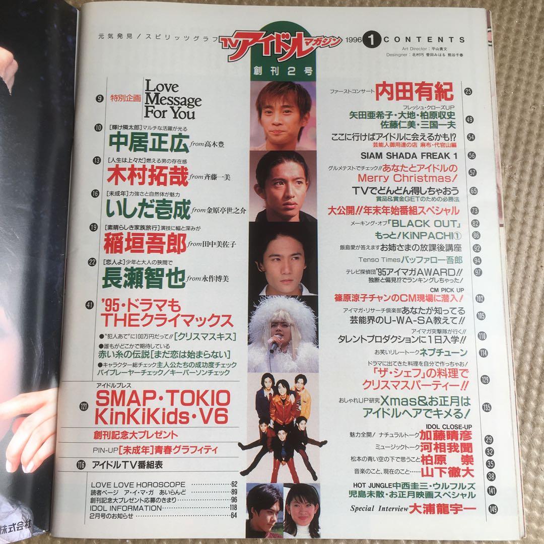 1118  TV アイドル マガジン 1996年1月号
