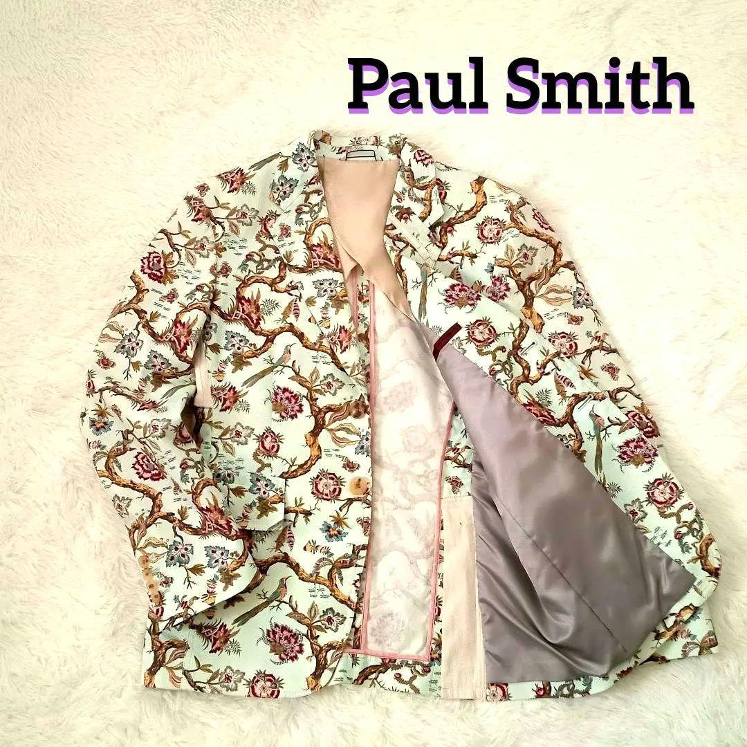 【希少】Paul Smith　花柄　テーラードジャケット　M　日本製