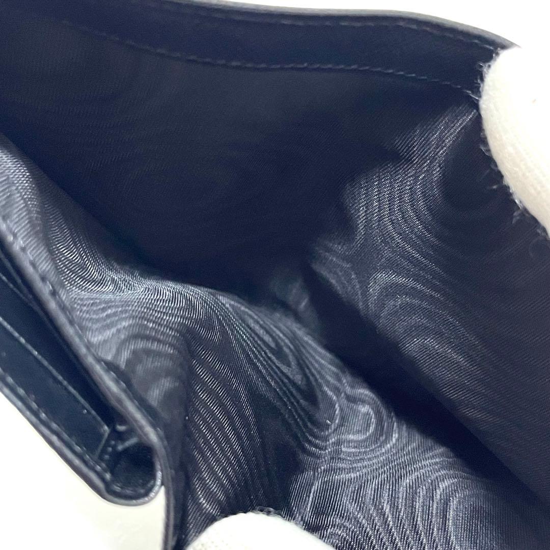 【あ】【美品】PRADA プラダ サフィアーノレザー 二つ折り財布