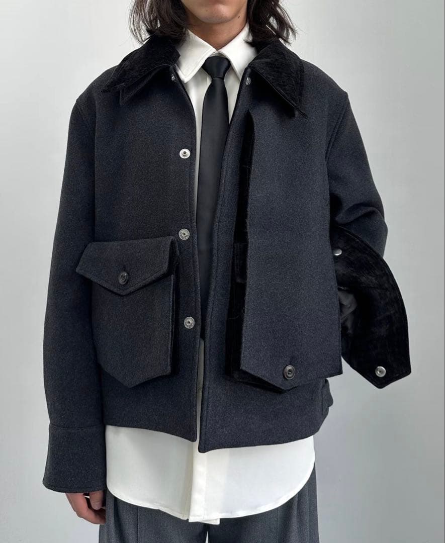 サイズ1 NULLUS 25aw Peeled Off Jacket 深水光太