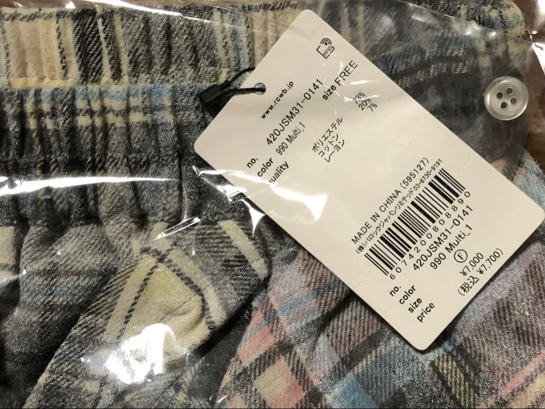 新品未使用　ヴィンテージチェックシャツスカート