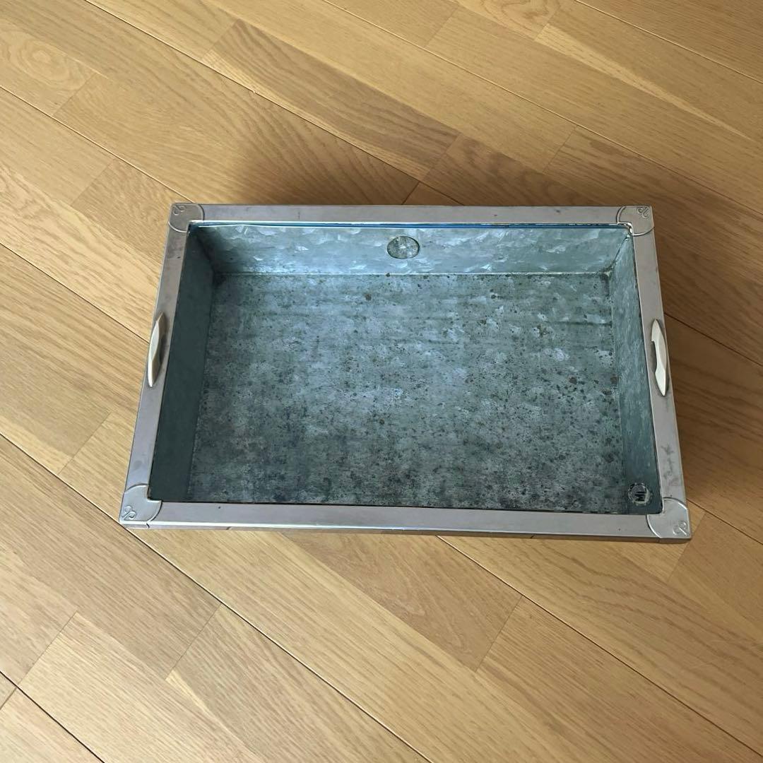 古道具　昭和レトロ　ブリキ　ショーケース　ガラス　駄菓子ケース