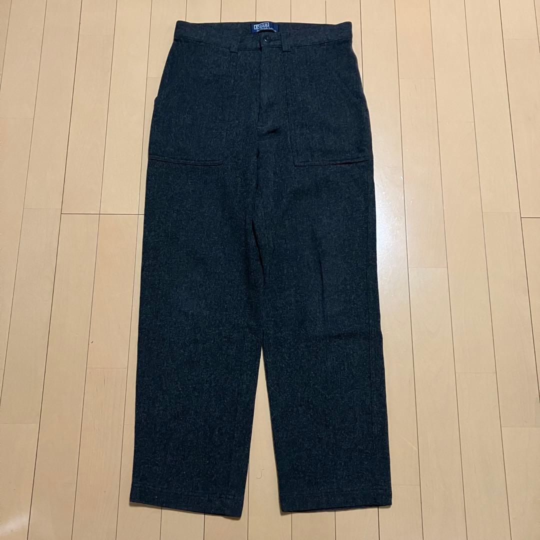 Polo by Ralph Lauren ウールトラウザー グレー