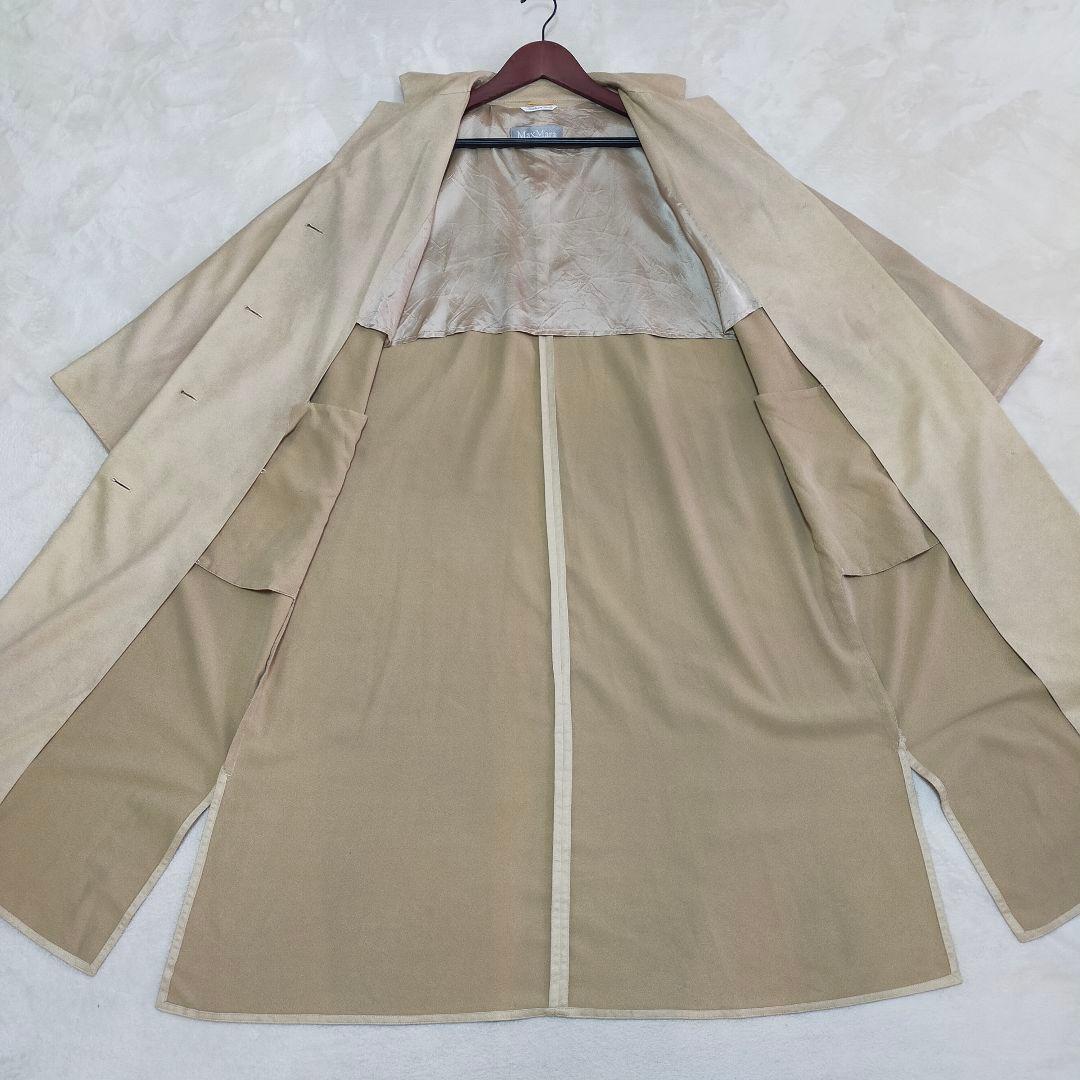 イタリア製　Max Mara　銀タグ　スウェード調　ロングコート