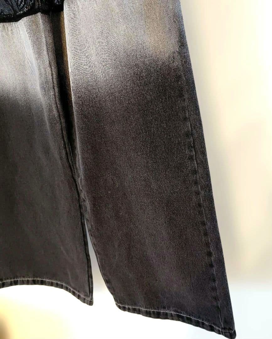 美品❤Darich(ダーリッチ)スカラップレースデニムロングパンツ　サイズS